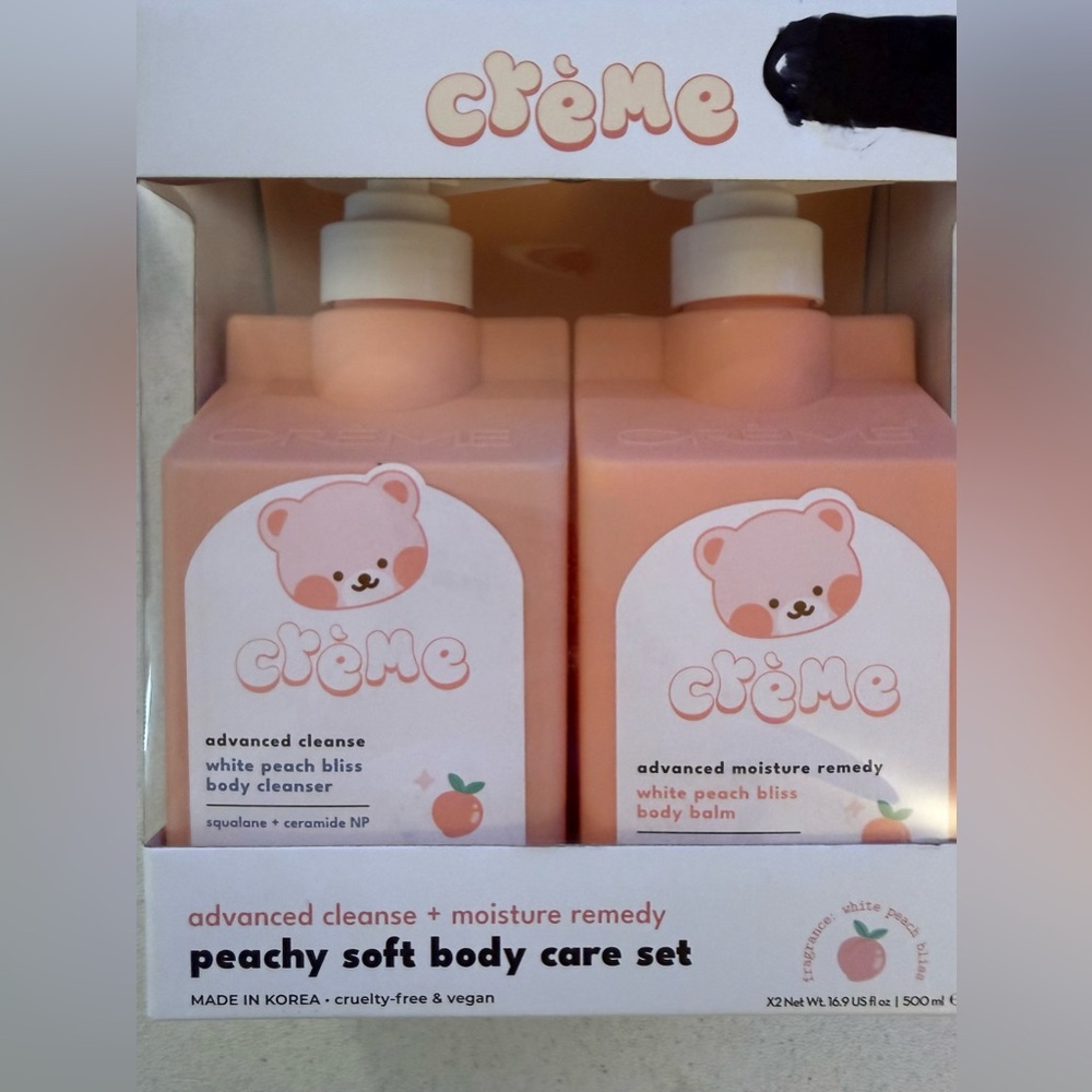 Crème Peachy Soft Body Care Set - White Peach Bliss (Peach)